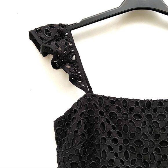 J. Crew Eyelet Ruffle Cropped Wide Leg Jumpsuit - Picture 5 of 10